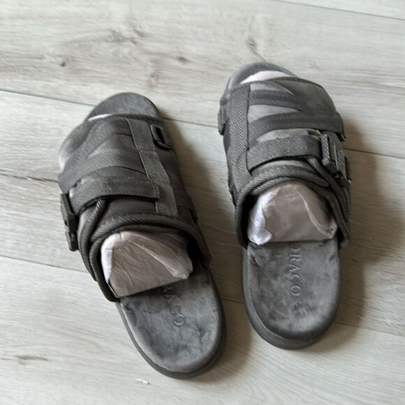DRACO Cool Grey Dracos Slides Size 9-10 NWT in packaging - Picture 15 of 16